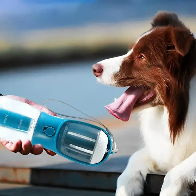 Dog Water Cup Drinking Food Garbage Bag Three - in - one Portable Small Multi - functional Pet Cups Pets Supplies - GenStyle,