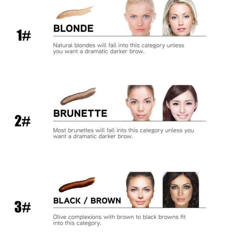 New Long Lasting Ultra - Fine Four - Comb Eyebrow Pencil - GenStyle,
