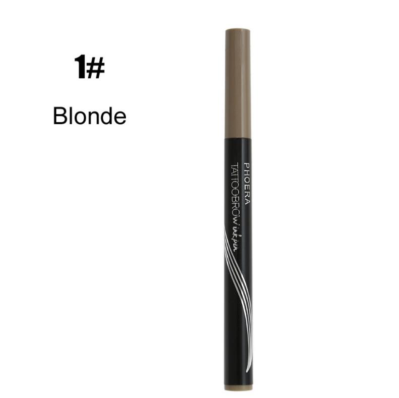 New Long Lasting Ultra - Fine Four - Comb Eyebrow Pencil - GenStyle,