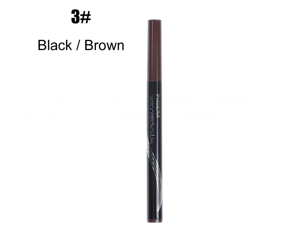 New Long Lasting Ultra - Fine Four - Comb Eyebrow Pencil - GenStyle,