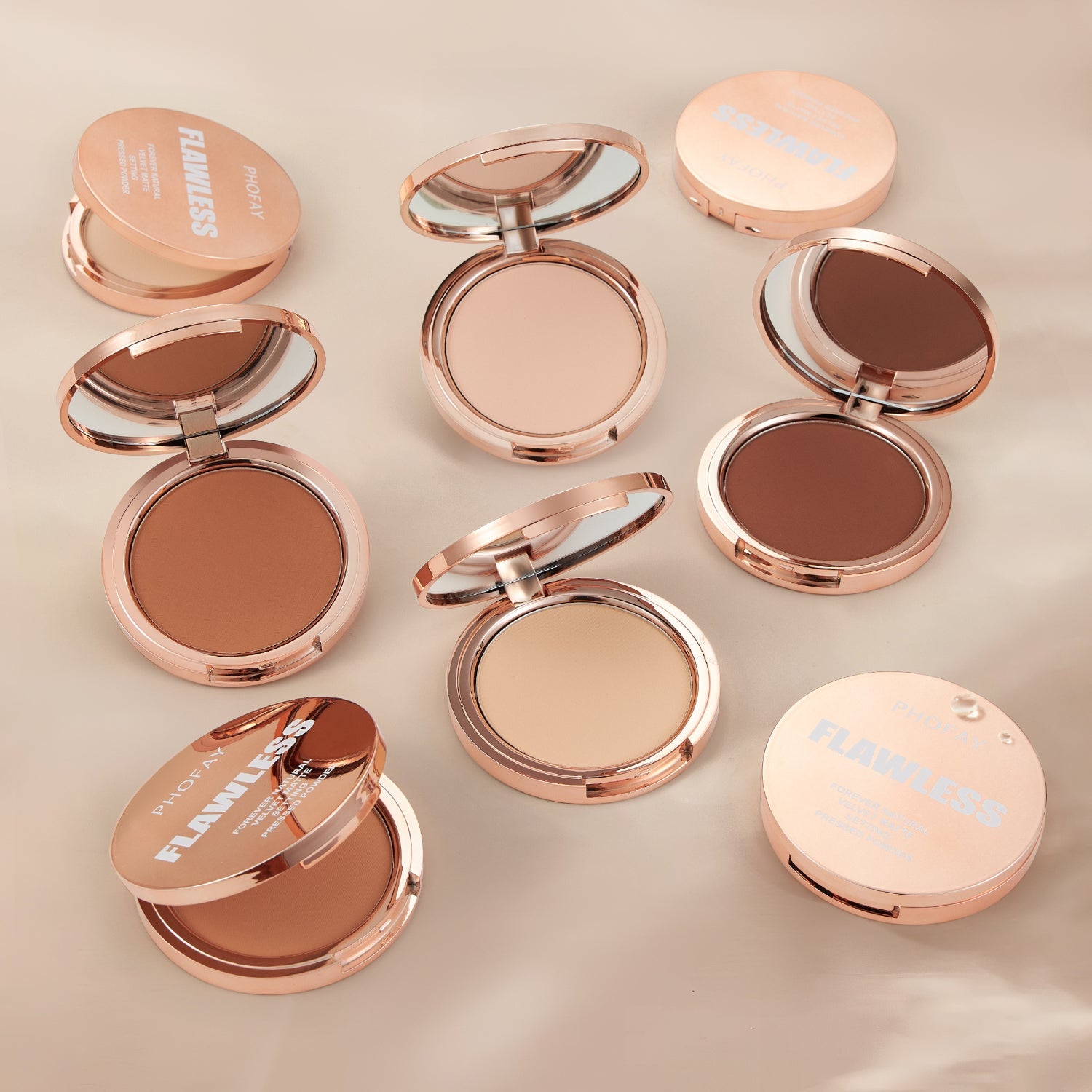 PHOFAY Matte Setting Pressed Powder - GenStyle,