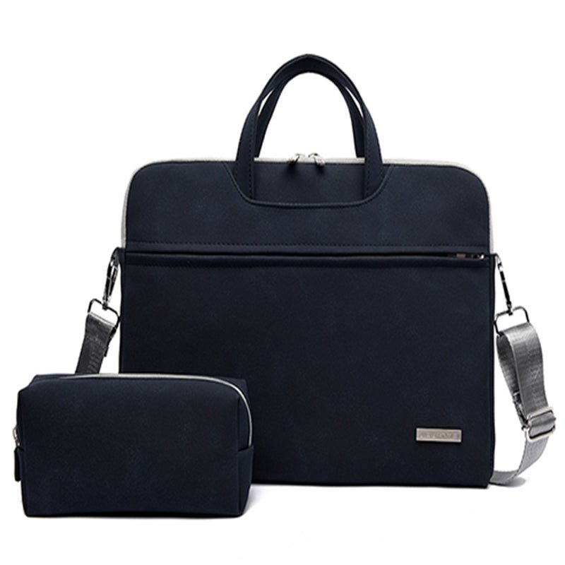PU Leather Women Laptop Bag Notebook Carrying Case Briefcase For Macbook Air 13.3 14 15.6 Inch Men Handbags Shoulder Mouse Bag - GenStyle,