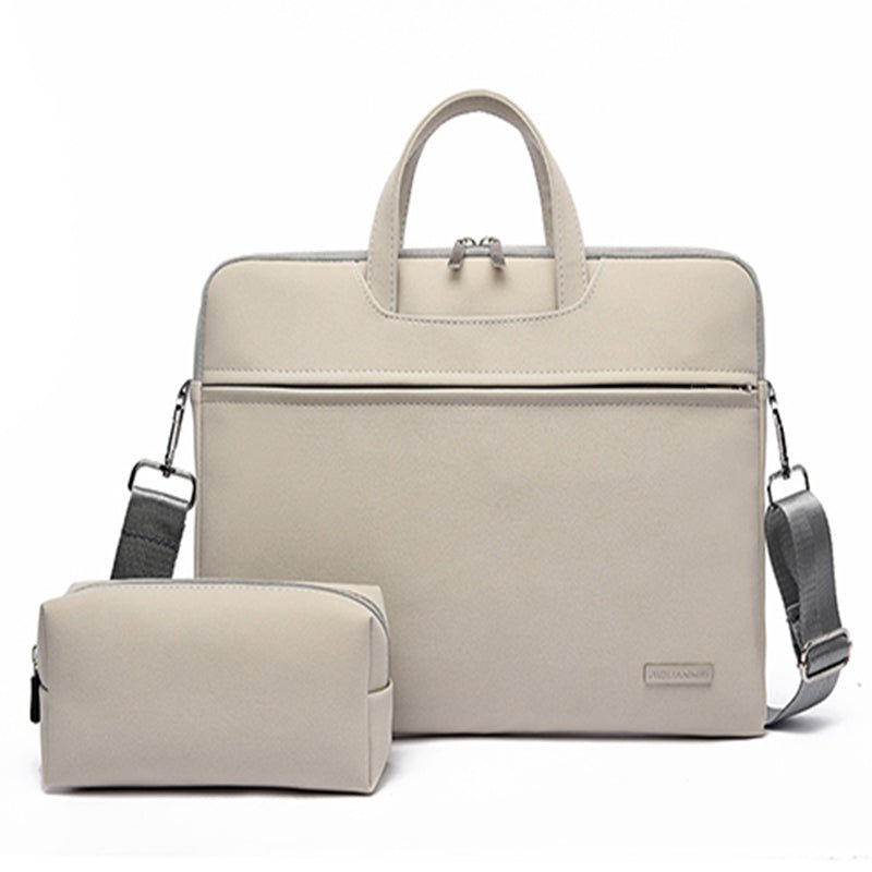 PU Leather Women Laptop Bag Notebook Carrying Case Briefcase For Macbook Air 13.3 14 15.6 Inch Men Handbags Shoulder Mouse Bag - GenStyle,