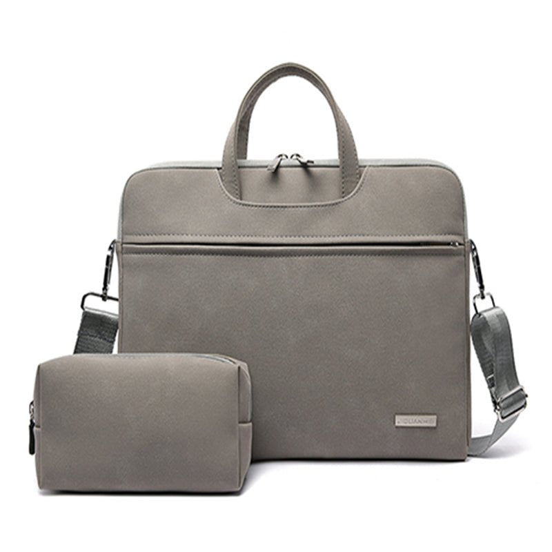PU Leather Women Laptop Bag Notebook Carrying Case Briefcase For Macbook Air 13.3 14 15.6 Inch Men Handbags Shoulder Mouse Bag - GenStyle,