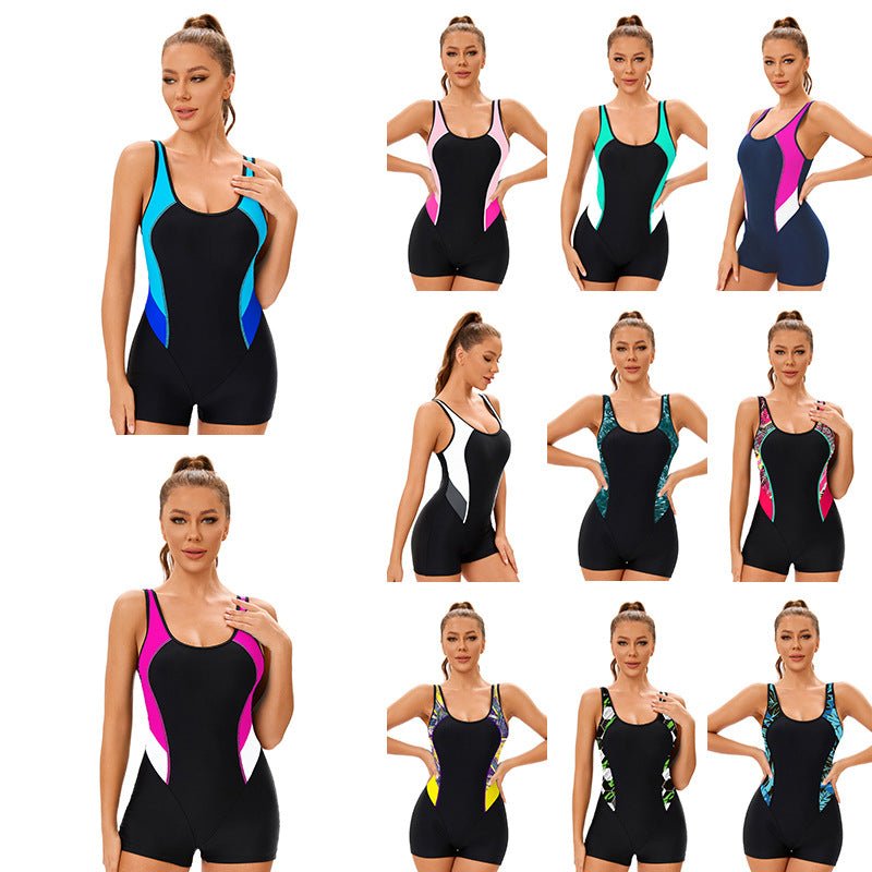 Sleeveless Modest One - Piece Womens Swimsuit - GenStyle,