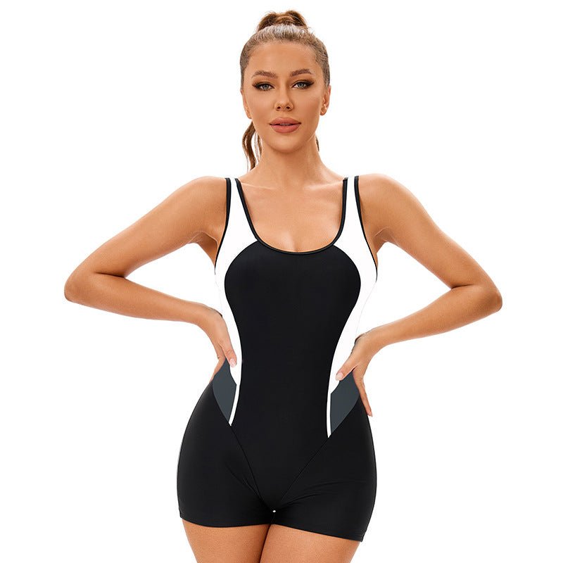 Sleeveless Modest One - Piece Womens Swimsuit - GenStyle,